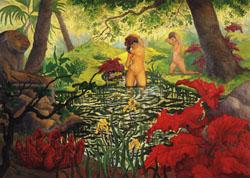 Paul Ranson The Bathing Place(Lotus) Sweden oil painting art